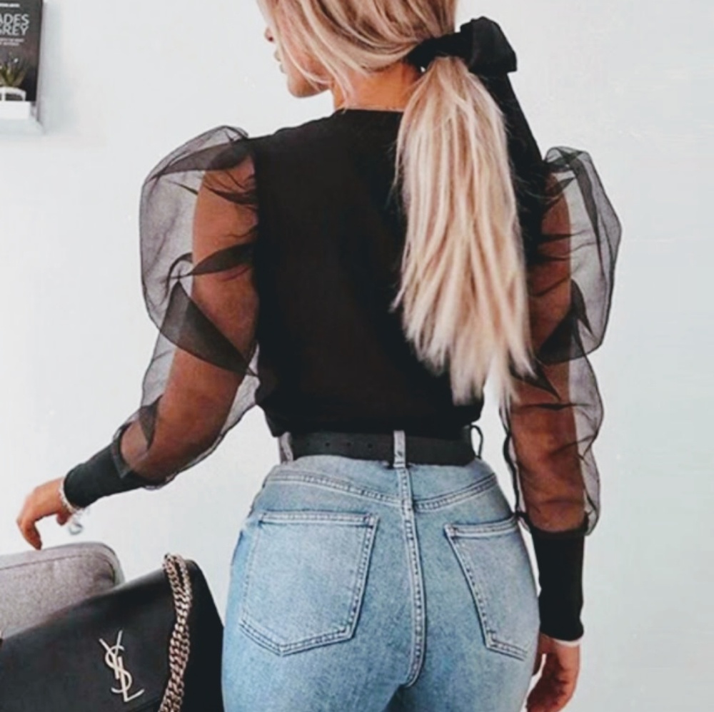 Sexy black button up